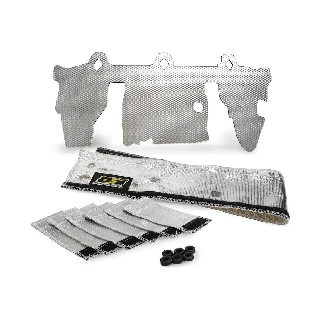 10378 – DESIGN ENG Fuel Injector Heat Shield, Fits OE Fuel Rail And Injectors High Temperature Glass Fiber Fabric Wit...